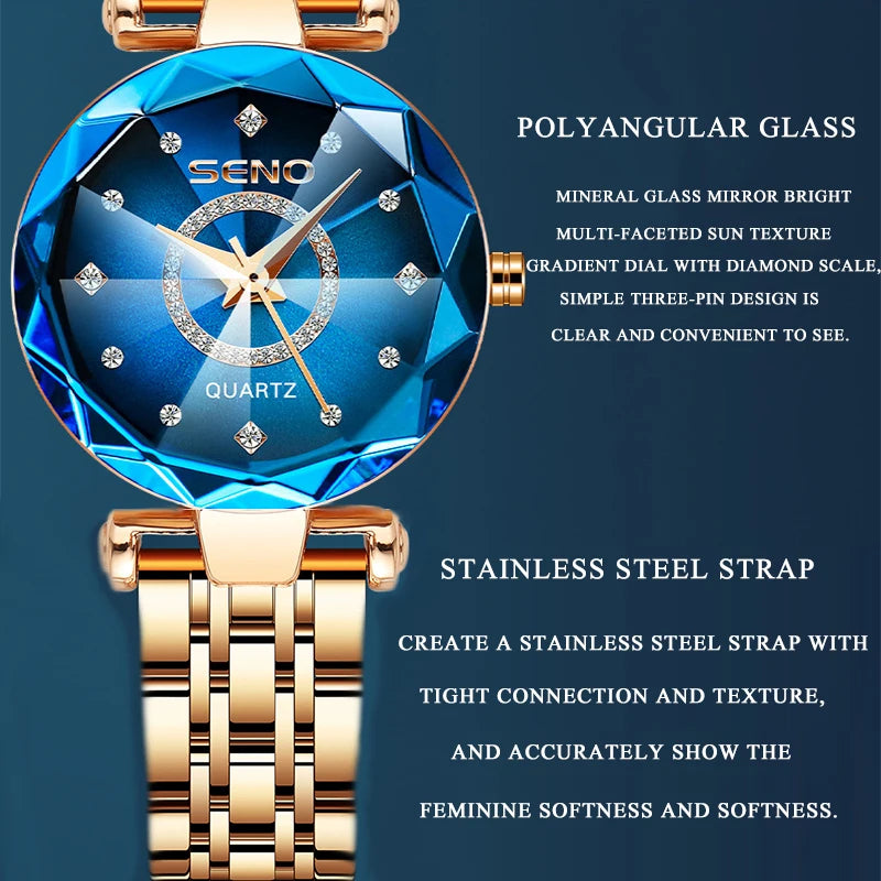 2024 Fashion Watches For Women Ladies Luxury Brand Quartz Relogio Feminino Female Montre Reloj Mujer Zegarek Damski