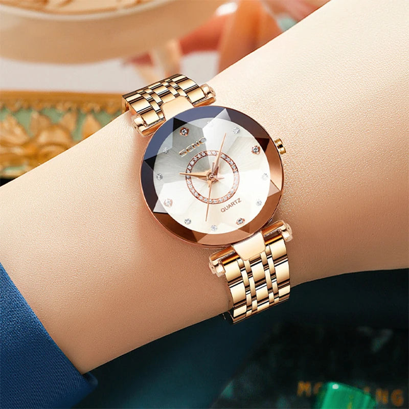 2024 Fashion Watches For Women Ladies Luxury Brand Quartz Relogio Feminino Female Montre Reloj Mujer Zegarek Damski