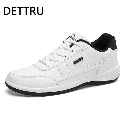 Leather Men's Shoes Luxury Brand England Trend Casual Shoes Men Sneakers Breathable Leisure Male Footwear