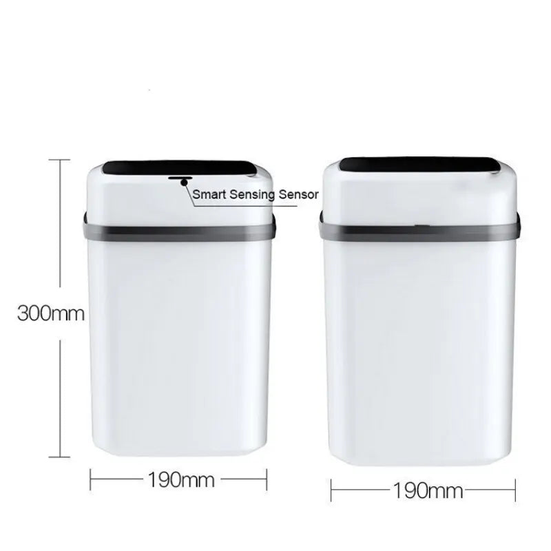 16012024 Kitchen Trash Bin 13L Bathroom Touch Trash Can In The Toilet Smart Garbage Bucket Waste Bins Dustbin Smart Trash Can Kitchen