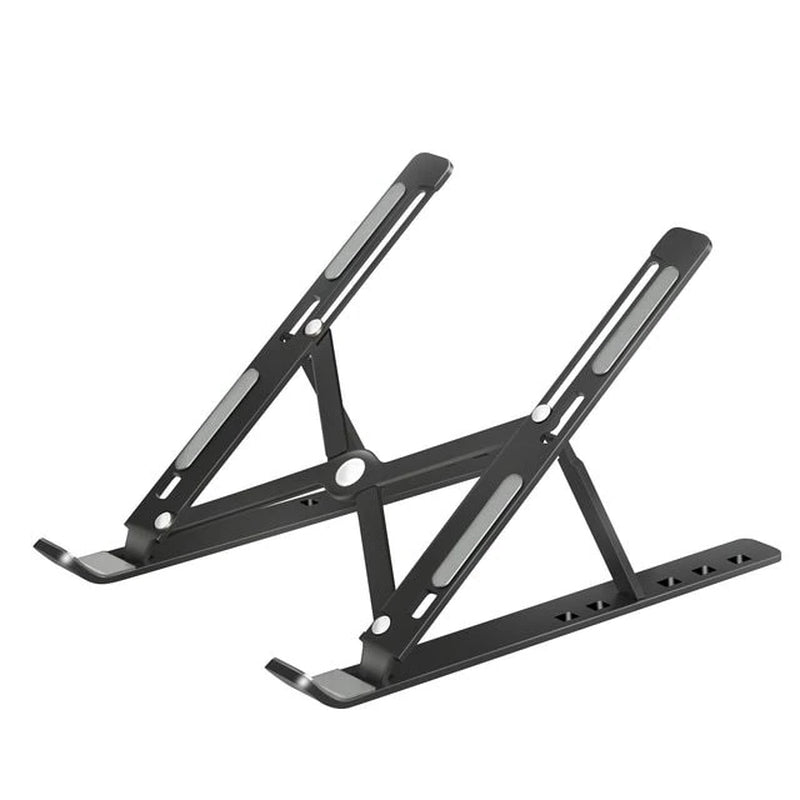 Enhance Workstation with Portable Aluminum Laptop Stand: Foldable, Macbook Air Pro Holder, Convenient Accessories for PC