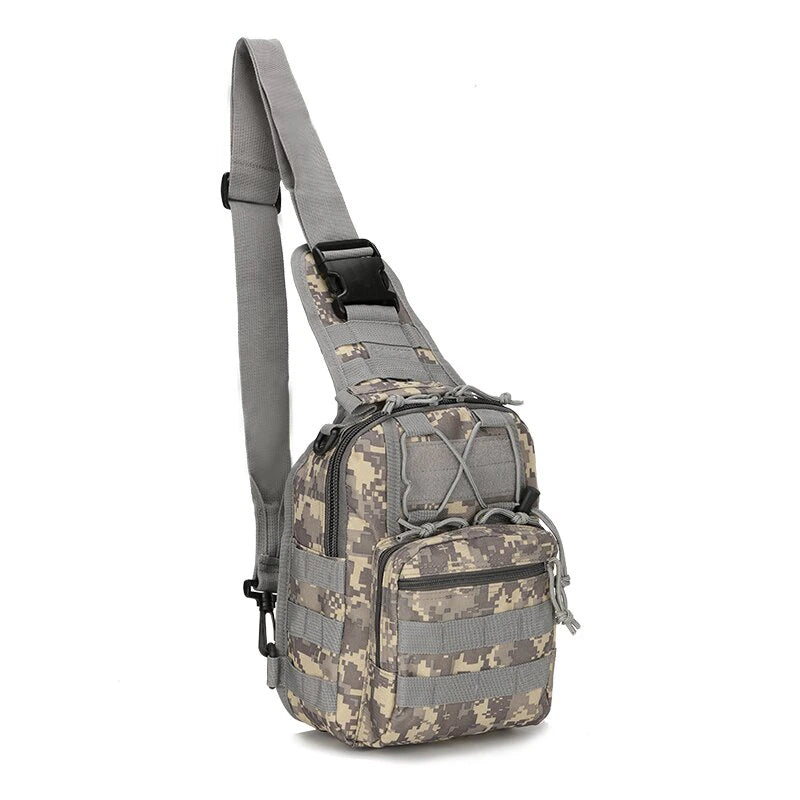 Military-Inspired Tactical Sling: Versatile Chest Bag for Outdoor Adventures, Ideal for Men and Women. Perfect for Hiking