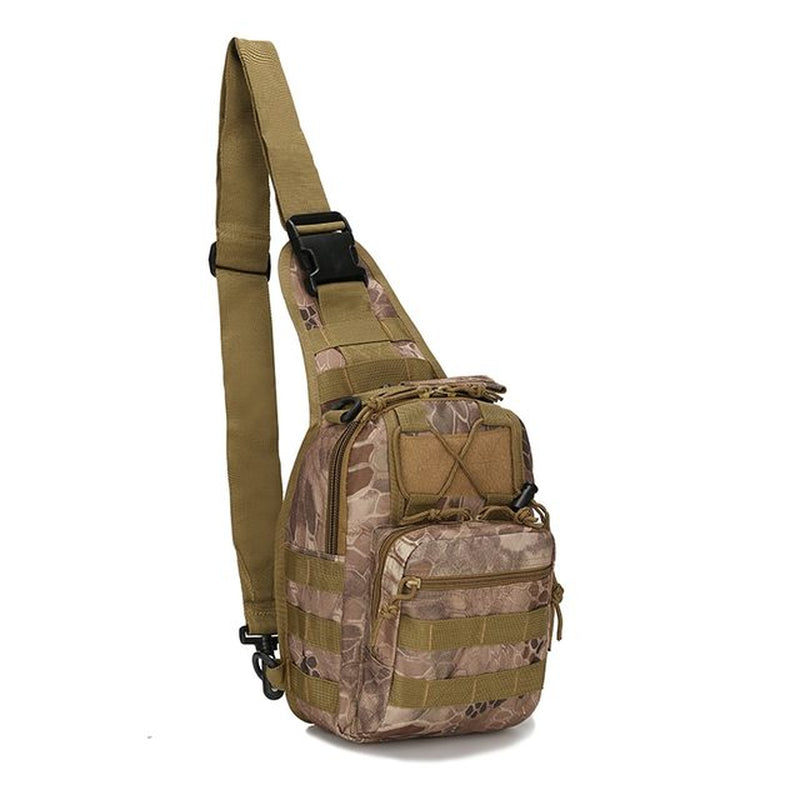 Military-Inspired Tactical Sling: Versatile Chest Bag for Outdoor Adventures, Ideal for Men and Women. Perfect for Hiking