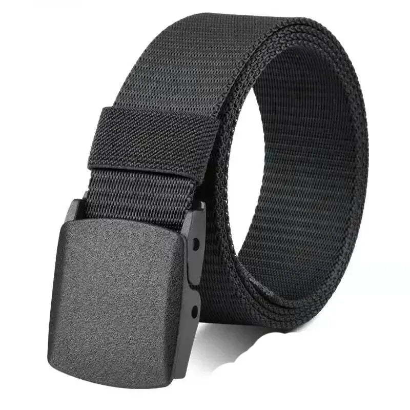 High-Quality Tactical Canvas Belt: Auto Buckle, Ideal for Outdoor Adventures, Hunting, and Multifunctional Military Use