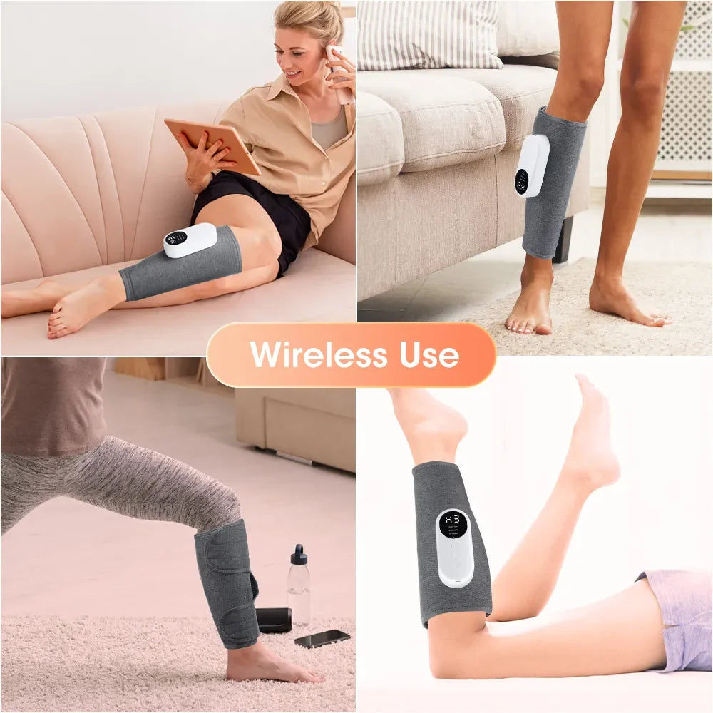 Revitalize with the Leg Bliss 360° Calf Massager - Air Pressure, Hot Compress, Home Relaxation