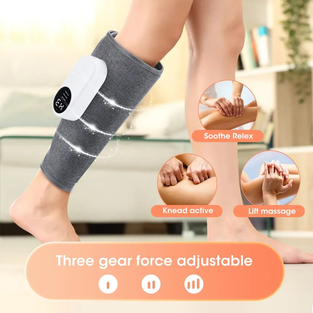 Revitalize with the Leg Bliss 360° Calf Massager - Air Pressure, Hot Compress, Home Relaxation