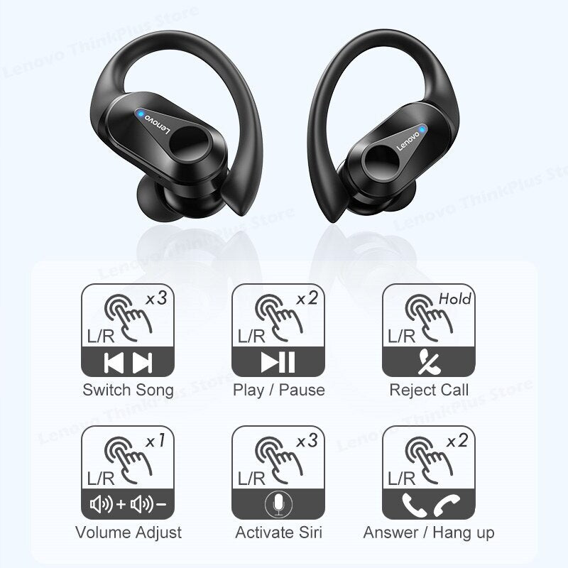 LP75 Bluetooth 5.3 Earphones: TWS Wireless, LED Display, Hifi Stereo, Noise Reduction, Gaming Earbuds