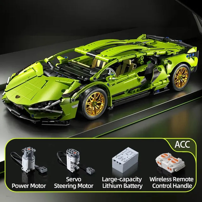 1280-Piece Technical Racing Sport Car Model Perfect City Mechanical Speed Supercar Puzzle for Kids and Adults!