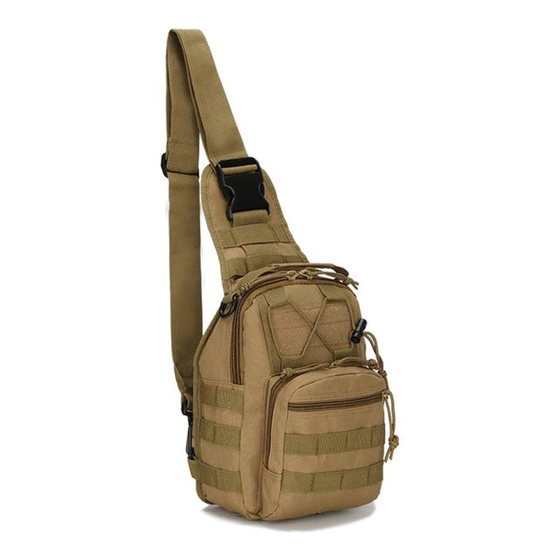 Military-Inspired Tactical Sling: Versatile Chest Bag for Outdoor Adventures, Ideal for Men and Women. Perfect for Hiking