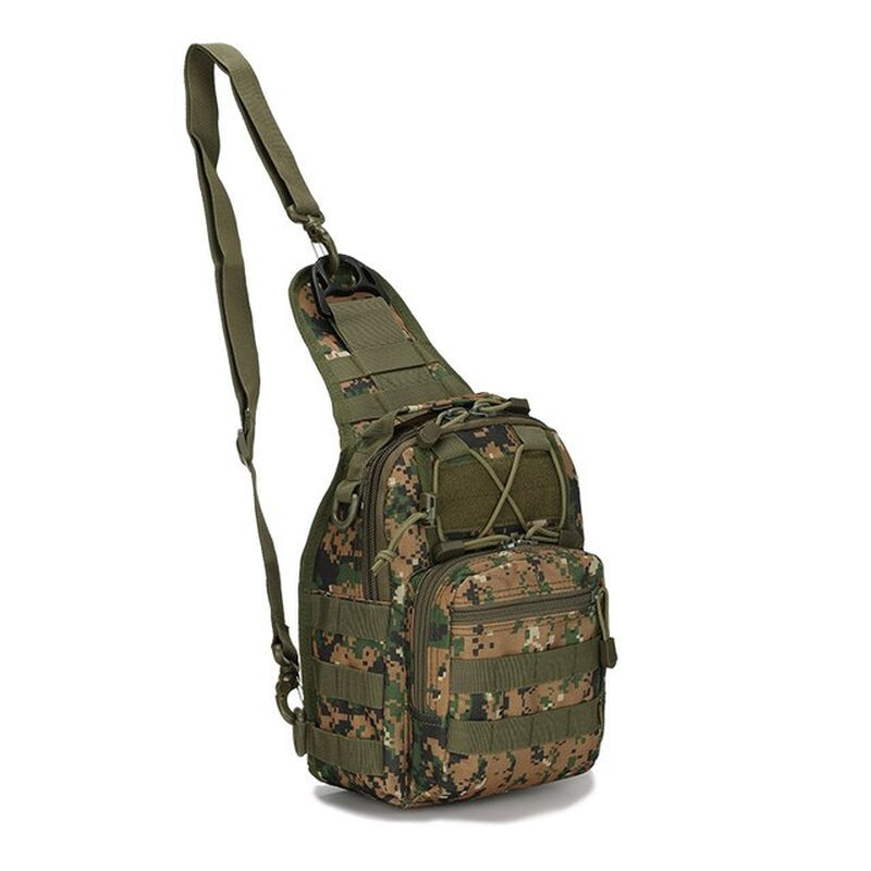 Military-Inspired Tactical Sling: Versatile Chest Bag for Outdoor Adventures, Ideal for Men and Women. Perfect for Hiking