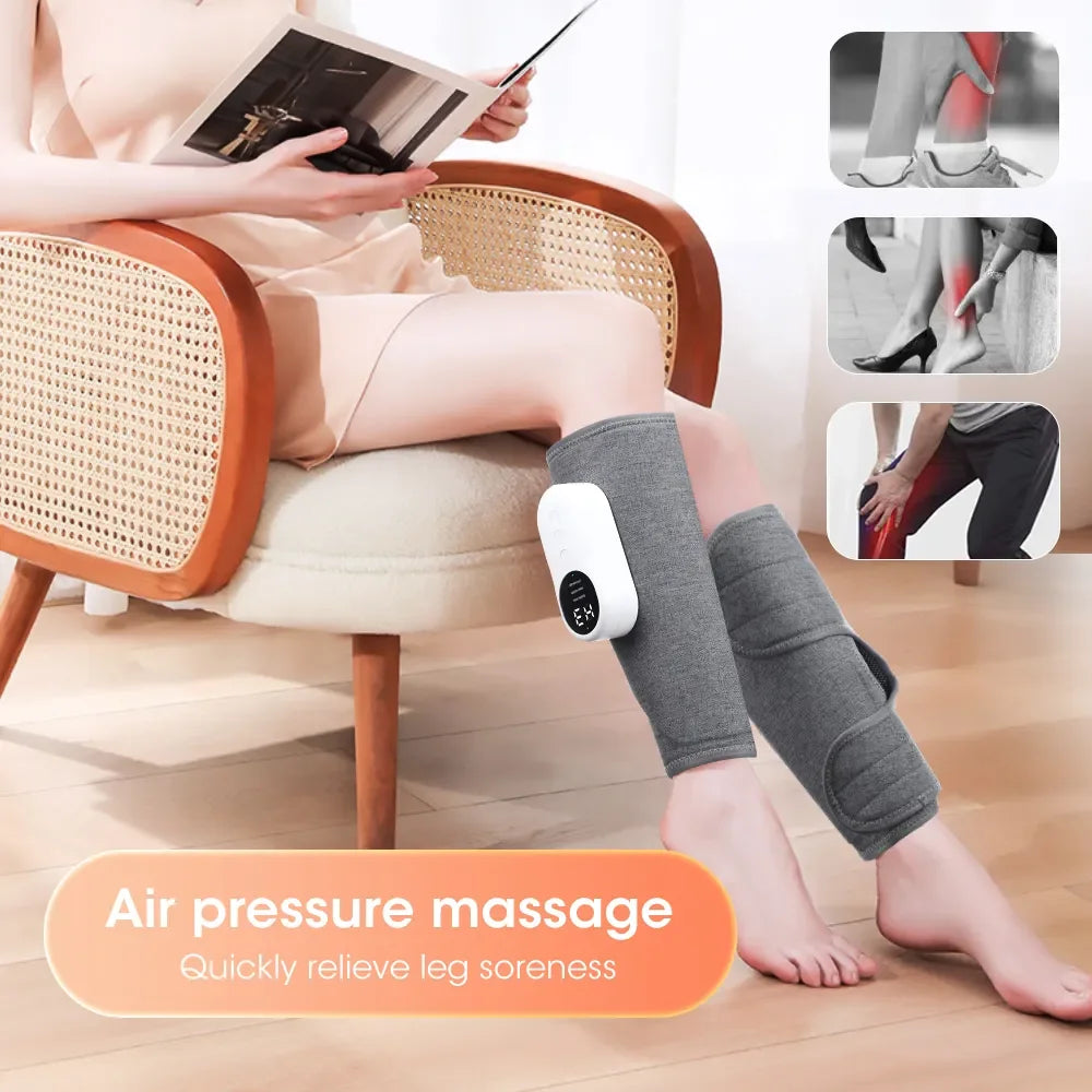 Revitalize with the Leg Bliss 360° Calf Massager - Air Pressure, Hot Compress, Home Relaxation