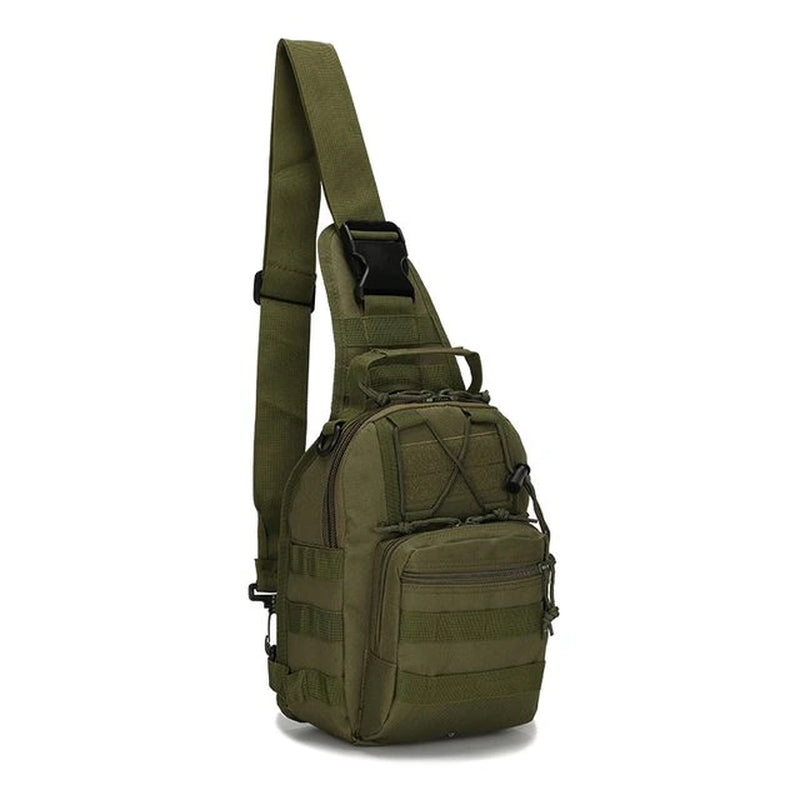 Military-Inspired Tactical Sling: Versatile Chest Bag for Outdoor Adventures, Ideal for Men and Women. Perfect for Hiking