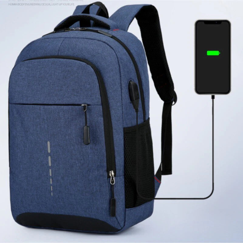 Stylish Large-Capacity Men's Backpack: Ideal for Fashionable Travel, Student Use, and Accommodating Computers