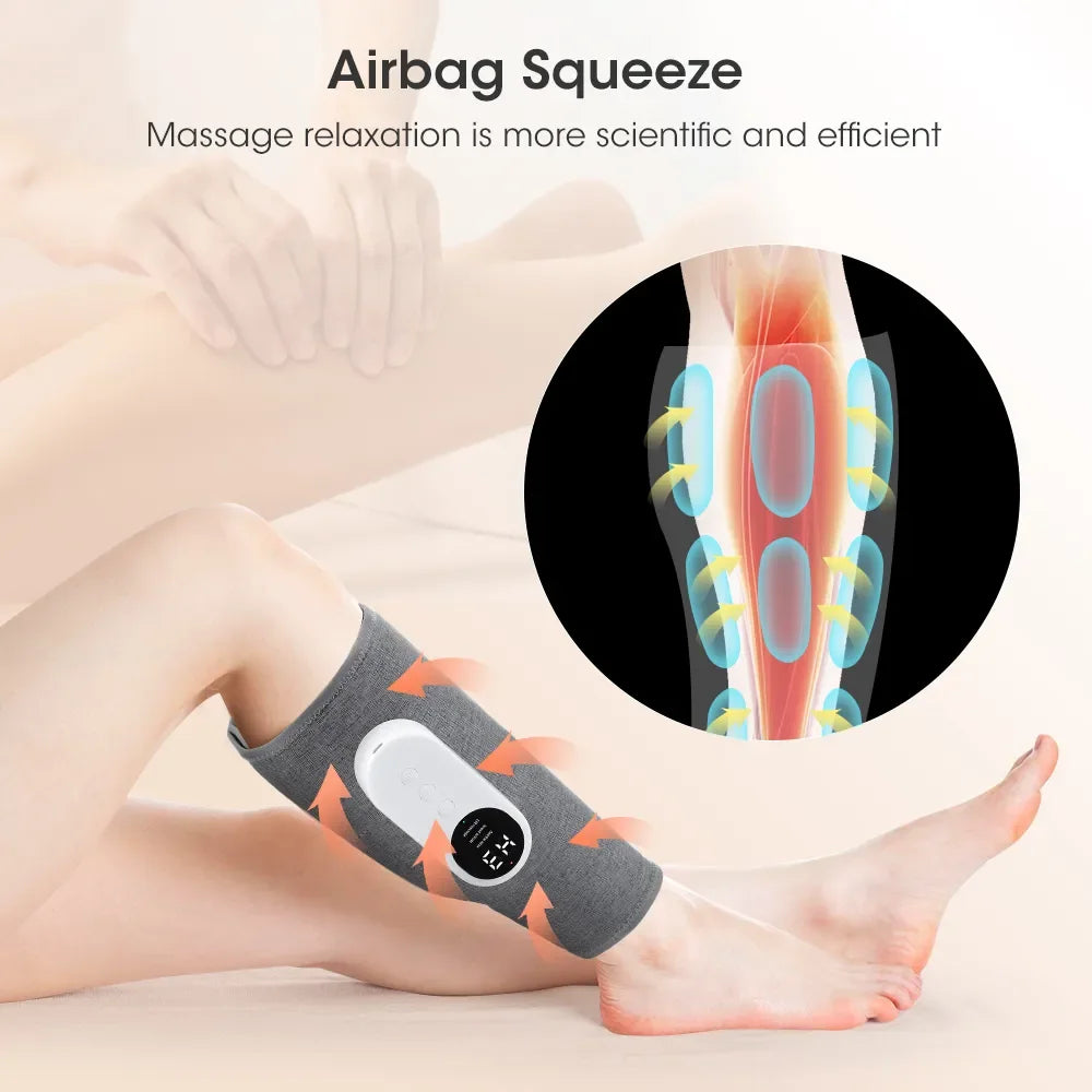 Revitalize with the Leg Bliss 360° Calf Massager - Air Pressure, Hot Compress, Home Relaxation