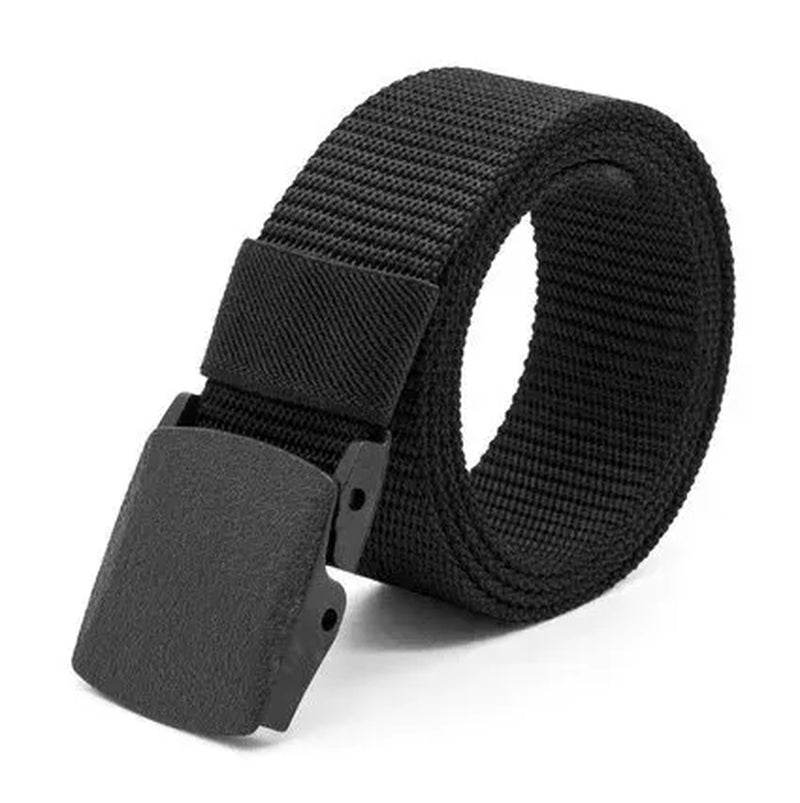 High-Quality Tactical Canvas Belt: Auto Buckle, Ideal for Outdoor Adventures, Hunting, and Multifunctional Military Use